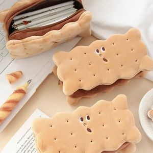 NEW BISCUIT SHAPED PEN/PENCIL CASE
